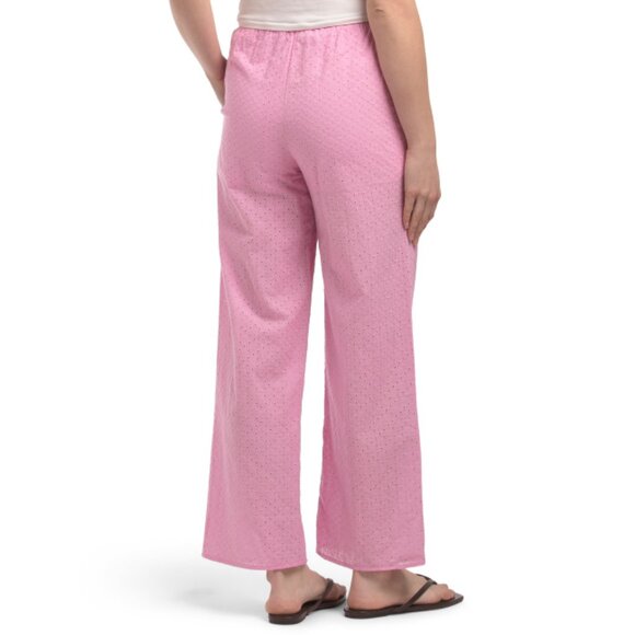 IDEM DITTO Bubble Gum Eyelet Pull On Pants - Picture 2 of 2